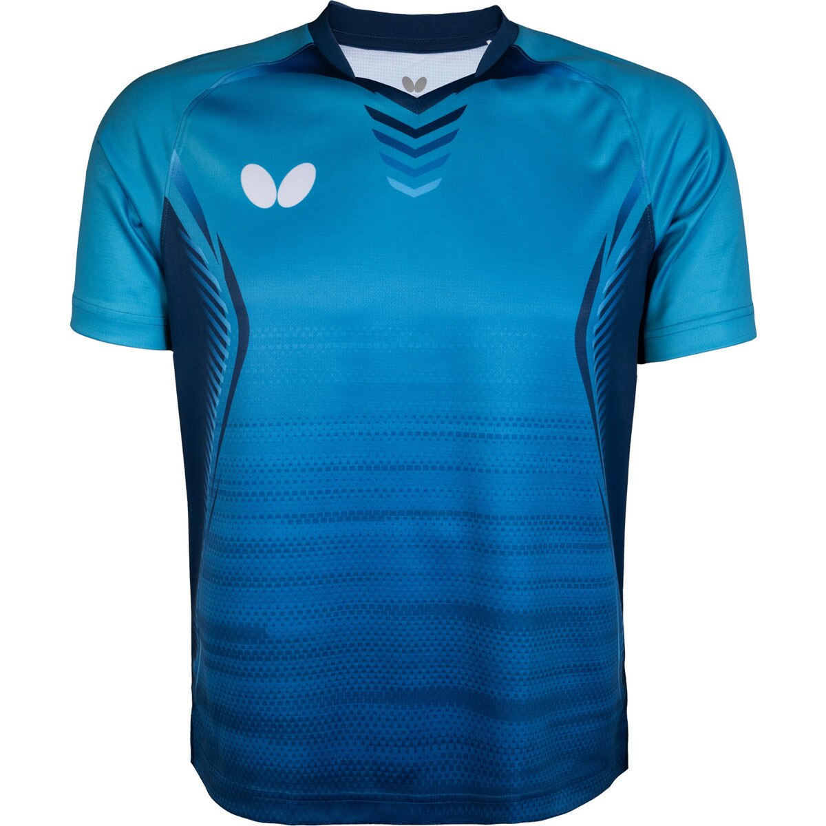 Butterfly Playce Shirt - Turquoise Front
